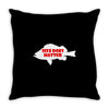 funny size does matter fishing fish holiday jarvis reel rod line sinke Throw Pillow