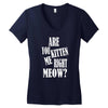 kitten me right now Women's V-Neck T-Shirt