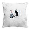 cat ats new gift Throw Pillow