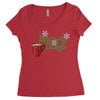 snowy days Women's Triblend Scoop T-shirt