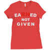 rn earned not given Ladies Fitted T-Shirt