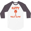 halloween happy hallowine 3/4 Sleeve Shirt