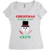 christmas baking team crew snowman Women's Triblend Scoop T-shirt
