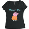 peppa pig mommy pig Women's Triblend Scoop T-shirt