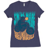 smile more, ride a motorcycle Ladies Fitted T-Shirt