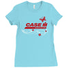 case ih farm butterfly Ladies Fitted T-Shirt