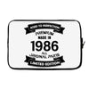 Premium Vintage  1986 Laptop sleeve