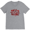 merry and bright V-Neck Tee