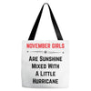 November Girls Tote Bags