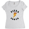 Pizza Power Women's Triblend Scoop T-shirt