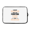 I am Not Super Woman But I'm Fighting Uterine Cancer So Close Enough Laptop sleeve