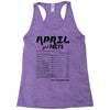 April Girl Facts Taurus Racerback Tank