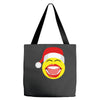 santa laughing smiley Tote Bags