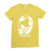 earth day planet Ladies Fitted T-Shirt