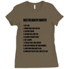 rules for dating my daughter shirt t shirt perfect father's gift Ladies Fitted T-Shirt