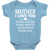 I Love You Mother Baby Bodysuit