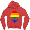 alien lgbt Zipper Hoodie