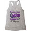 i love someone with pancreatic cancer to the moon &amp; back to infınıty Racerback Tank