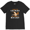 arm in cast V-Neck Tee