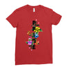Pride Floral LGBT Colors Ladies Fitted T-Shirt