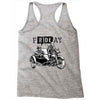 frideay white Racerback Tank