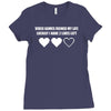 video games ruined my life funny Ladies Fitted T-Shirt
