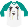 watercolor eyes 3/4 Sleeve Shirt