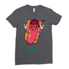 cool hotdog Ladies Fitted T-Shirt