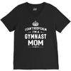 i can't keep calm i'm a gymnast mom V-Neck Tee