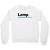 lamp   brick tamland likes this facebook thumbs up mens white t shirt Crewneck Sweatshirt