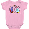 eggplant wizard and king hippo Baby Bodysuit