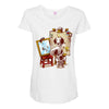 triple beagle portrait Maternity Scoop Neck T-shirt