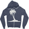 palm tree Zipper Hoodie
