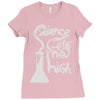 science gets me high Ladies Fitted T-Shirt