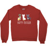 happy meowr Crewneck Sweatshirt