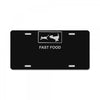 fast food funny License Plate
