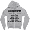 Scorpio Woman Zipper Hoodie