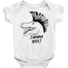 i wanna rock! Baby Bodysuit