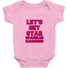 star spangled hammered Baby Onesie