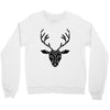 poly deer black Crewneck Sweatshirt