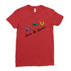 ducks fly together Ladies Fitted T-Shirt