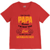 I'm Called Papa Because I'm Way Too Cool To Be Called Grandfather V-Neck Tee