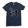 fk it funny college party Ladies Fitted T-Shirt