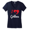 i love goldens Women's V-Neck T-Shirt