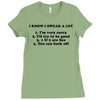 i know i swear a lot Ladies Fitted T-Shirt