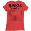 April Girl Facts Aries Ladies Fitted T-Shirt