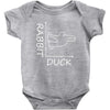 rabbit duck white Baby Bodysuit