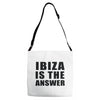 ibiza is the answer Adjustable Strap Totes