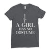 a girl has no costume Ladies Fitted T-Shirt
