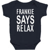 frankie says relax retro vintage Baby Bodysuit